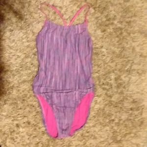 Nike pink purple one piece
